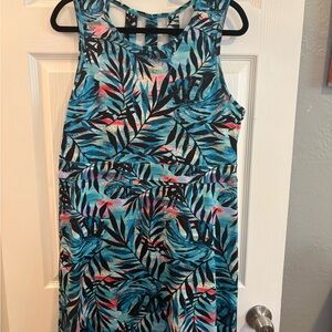 Reel Legends Performance Keep It Cool Tropical Print Dress